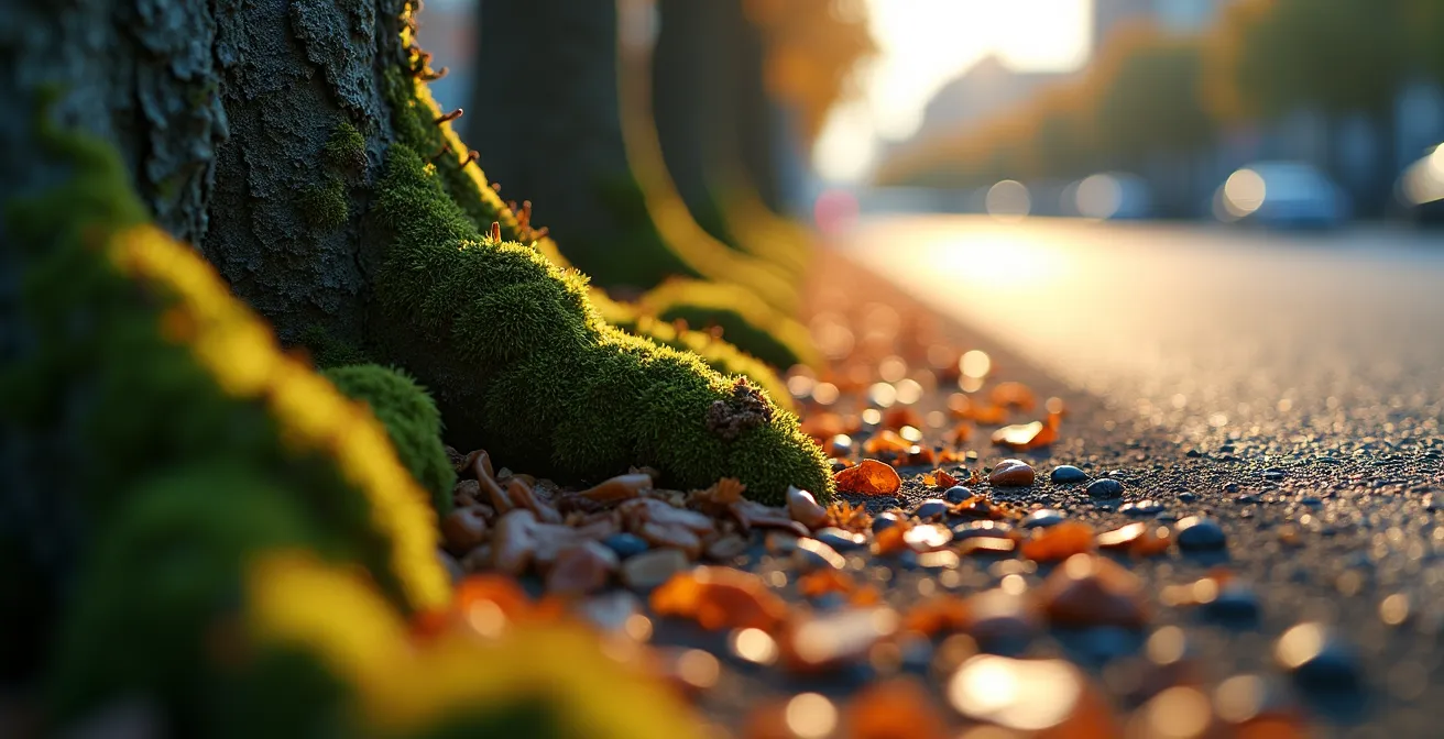 Contraste visuel entre quartiers de Montréal avec différents indices de canopée