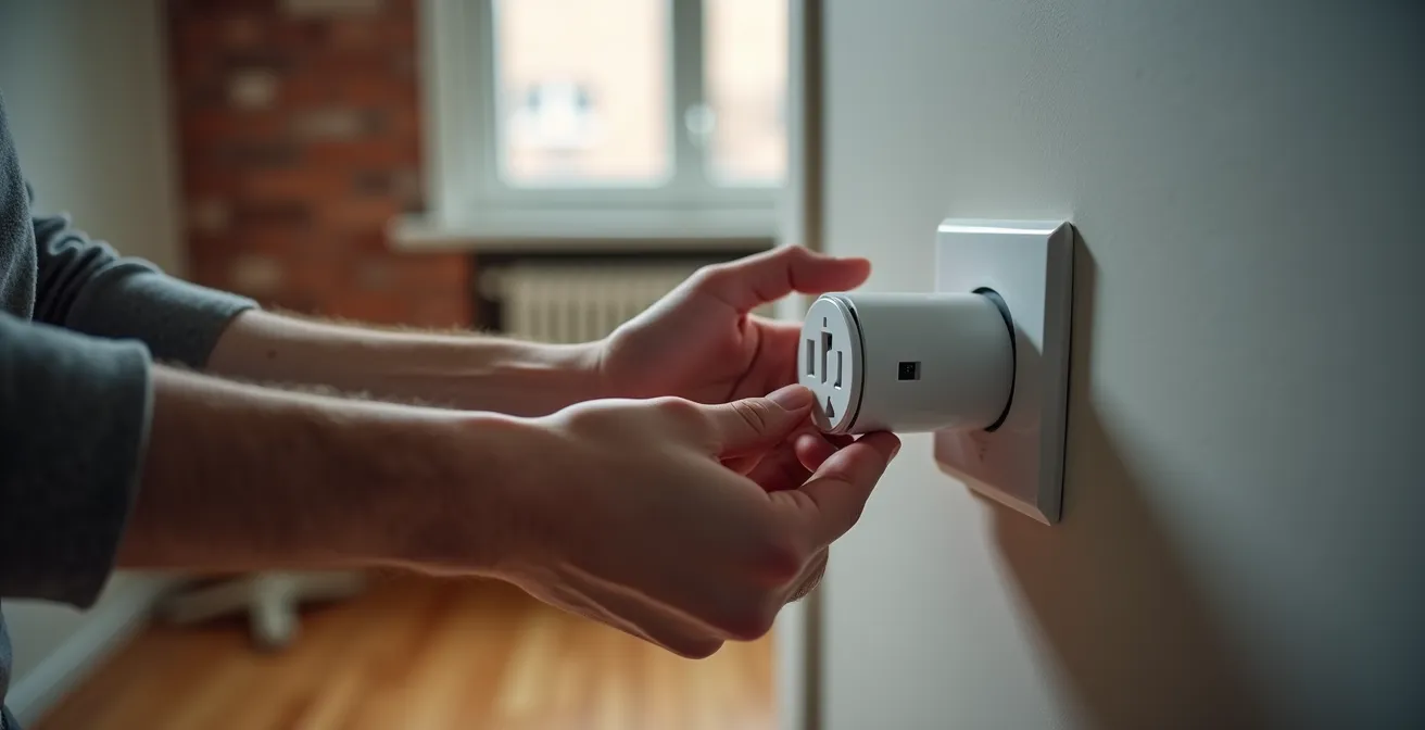 Installation de dispositifs domotiques réversibles dans un appartement montréalais typique