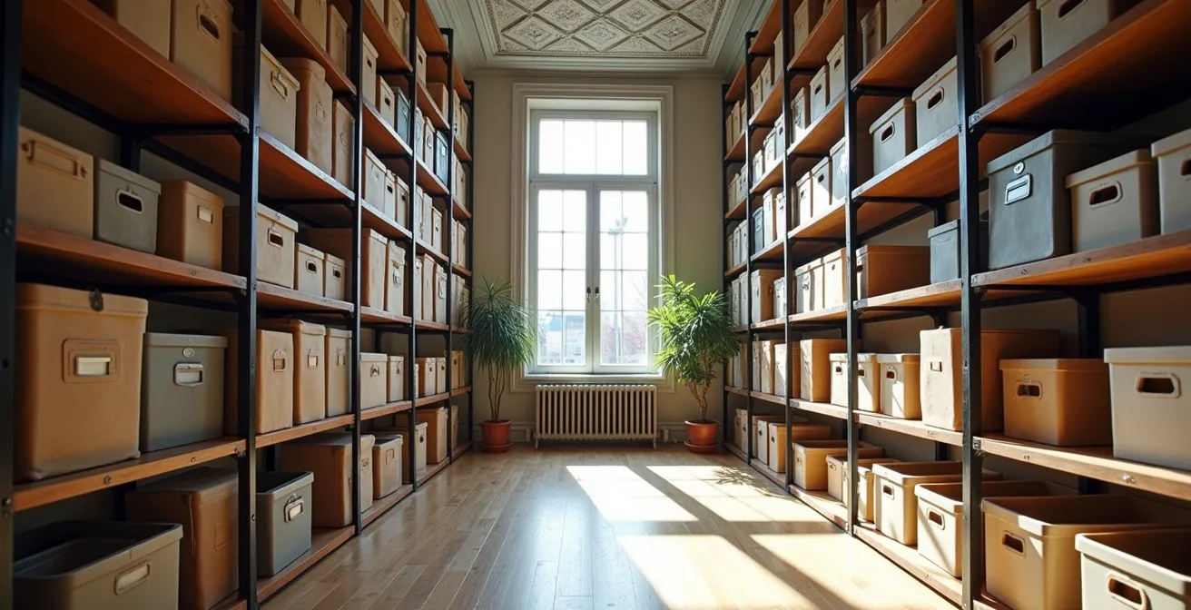 Un appartement montréalais avec des solutions de rangement vertical exploitant les hauts plafonds