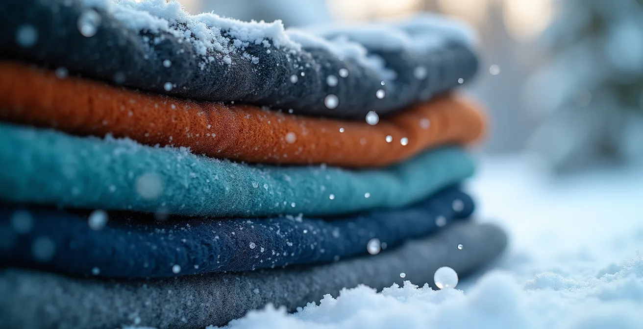 Démonstration visuelle du système de vêtements en couches pour l'hiver